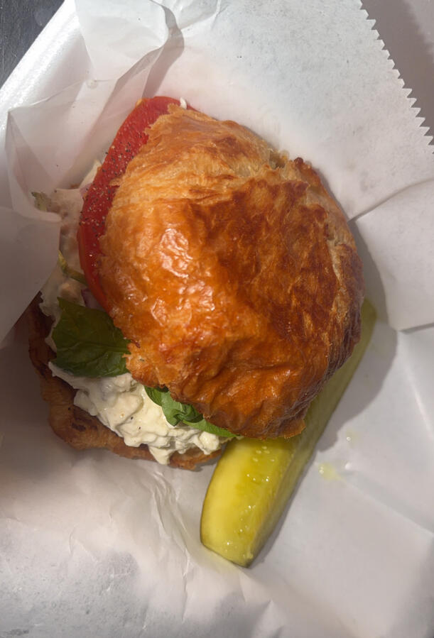 Chicken salad croissant ch-lunch